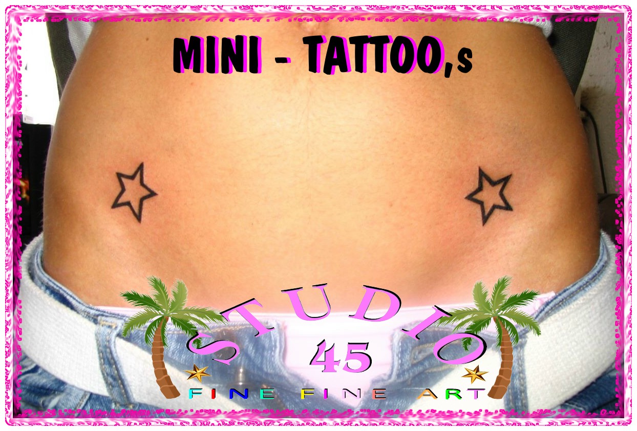 Mini Tattoo Sterne Leiste Becken Hüfte Recklinghausen STUDIO 45